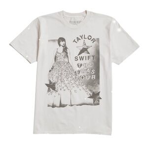 Taylor Swift The Eras Tour Photo Oversized White T-Shirt